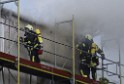 Dachstuhlbrand Koeln Poll Geislarerstr P360